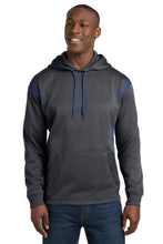 Load image into Gallery viewer, Sport-Tek ®  Tech Fleece Colorblock Hooded Sweatshirt. F246
