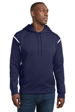 Load image into Gallery viewer, Sport-Tek ®  Tech Fleece Colorblock Hooded Sweatshirt. F246
