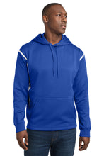 Load image into Gallery viewer, Sport-Tek ®  Tech Fleece Colorblock Hooded Sweatshirt. F246
