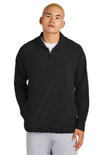 Load image into Gallery viewer, Sport-Tek ®  Repeat 1/2-Zip Long Sleeve Hooded Jacket JST488
