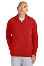 Load image into Gallery viewer, Sport-Tek ®  Repeat 1/2-Zip Long Sleeve Hooded Jacket JST488
