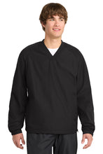 Load image into Gallery viewer, Sport-Tek ®  V-Neck Raglan Wind Shirt. JST72
