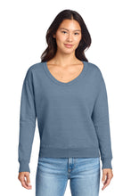 Load image into Gallery viewer, Port &amp; Co ®  Women's Beach Wash ®  Garment-Dyed V-Neck Sweatshirt LPC098V

