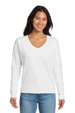 Load image into Gallery viewer, Port &amp; Co ®  Women's Beach Wash ®  Garment-Dyed V-Neck Sweatshirt LPC098V
