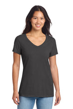 Load image into Gallery viewer, Port &amp; Co ®  Women's Beach Wash ®  Garment-Dyed V-Neck Tee LPC099V
