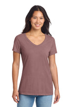Load image into Gallery viewer, Port &amp; Co ®  Women's Beach Wash ®  Garment-Dyed V-Neck Tee LPC099V
