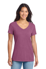 Load image into Gallery viewer, Port &amp; Co ®  Women's Beach Wash ®  Garment-Dyed V-Neck Tee LPC099V
