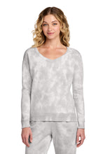 Load image into Gallery viewer, Port &amp; Co ®  Women's Beach Wash ®  Cloud Tie-Dye V-Neck Sweatshirt LPC140V
