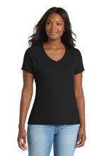 Load image into Gallery viewer, Port &amp; Co ®  Women's Performance Blend V-Neck Tee. LPC381V

