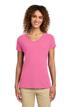 Load image into Gallery viewer, Port &amp; Co ®  Women's Fan Favorite V-Neck Tee. LPC450V

