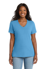 Load image into Gallery viewer, Port &amp; Co ®  Women's Core Cotton V-Neck Tee. LPC54V
