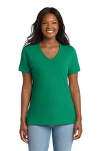 Load image into Gallery viewer, Port &amp; Co ®  Women's Core Cotton V-Neck Tee. LPC54V
