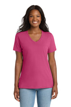 Load image into Gallery viewer, Port &amp; Co ®  Women's Core Cotton V-Neck Tee. LPC54V
