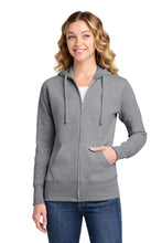 Load image into Gallery viewer, Port &amp; Co ®  Women's Core Fleece Full-Zip Hooded Sweatshirt. LPC78ZH
