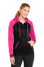 Load image into Gallery viewer, Sport-Tek ®  Women's Sport-Wick ®  Varsity Fleece Full-Zip Hooded Jacket. LST236
