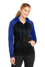Load image into Gallery viewer, Sport-Tek ®  Women's Sport-Wick ®  Varsity Fleece Full-Zip Hooded Jacket. LST236
