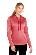 Load image into Gallery viewer, Sport-Tek  ®  Women's PosiCharge  ®  Sport-Wick  ®  Heather Fleece Hooded Pullover. LST264
