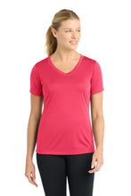 Load image into Gallery viewer, Sport-Tek ®  Women's PosiCharge ®  Competitor™ V-Neck Tee. LST353
