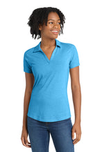 Load image into Gallery viewer, Sport-Tek  ®  Women's PosiCharge  ®  Tri-Blend Wicking Polo. LST405
