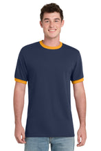 Load image into Gallery viewer, Port &amp; Co ®  Core Cotton Ringer Tee.  PC54R
