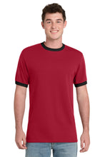 Load image into Gallery viewer, Port &amp; Co ®  Core Cotton Ringer Tee.  PC54R
