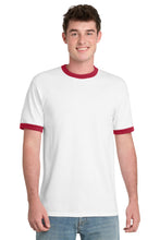 Load image into Gallery viewer, Port &amp; Co ®  Core Cotton Ringer Tee.  PC54R
