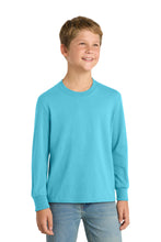 Load image into Gallery viewer, Port &amp; Co ®  Youth Long Sleeve Core Cotton Tee. PC54YLS
