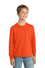 Load image into Gallery viewer, Port &amp; Co ®  Youth Long Sleeve Core Cotton Tee. PC54YLS
