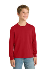 Load image into Gallery viewer, Port &amp; Co ®  Youth Long Sleeve Core Cotton Tee. PC54YLS
