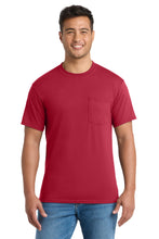 Load image into Gallery viewer, Port &amp; Co ®  Tall Core Blend Pocket Tee. PC55PT
