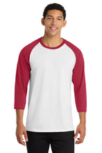 Load image into Gallery viewer, Port &amp; Co ®  Core Blend 3/4-Sleeve Raglan Tee. PC55RS

