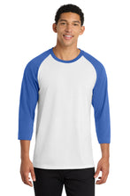 Load image into Gallery viewer, Port &amp; Co ®  Core Blend 3/4-Sleeve Raglan Tee. PC55RS
