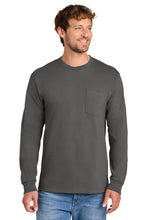Load image into Gallery viewer, Port &amp; Co ®  Long Sleeve Essential Pocket Tee.  PC61LSP
