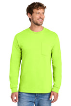 Load image into Gallery viewer, Port &amp; Co ®  Long Sleeve Essential Pocket Tee.  PC61LSP
