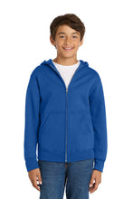 Load image into Gallery viewer, Port &amp; Co ®  Youth Core Fleece Full-Zip Hooded Sweatshirt PC78YZH
