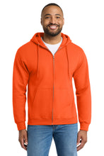 Load image into Gallery viewer, Port &amp; Co ®  Essential Fleece Full-Zip Hooded Sweatshirt.  PC90ZH
