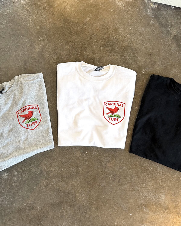 Logo tees for Cardinal Turf