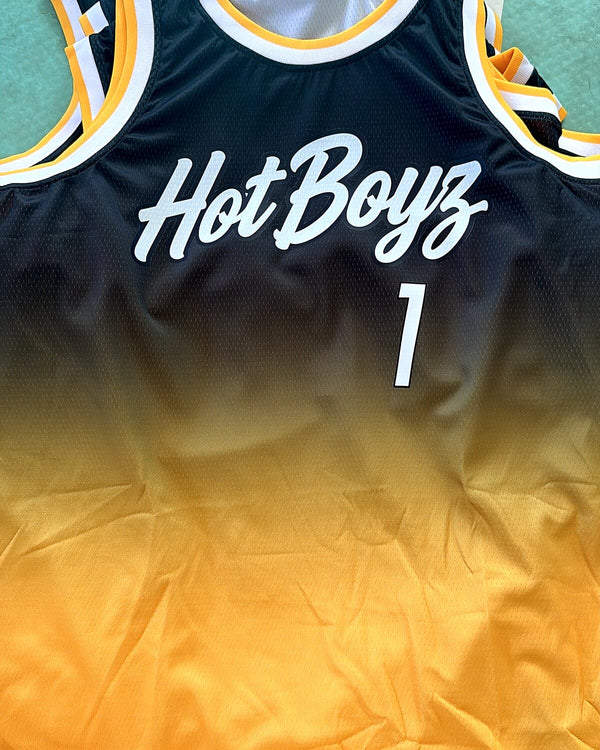 Sublimated basketball jerseys for Hot Boyz