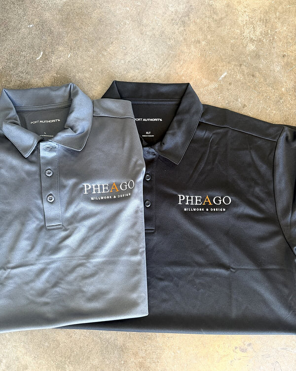 Embroidered polos for Pheago Millwork & Design