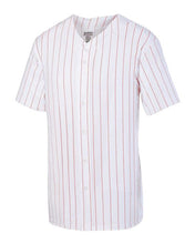 Load image into Gallery viewer, Augusta Sportswear - Pinstripe Full Button Baseball Jersey
